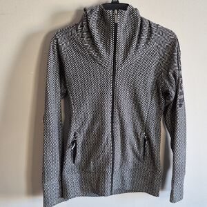 Bench Black and White Chevron Hoodie